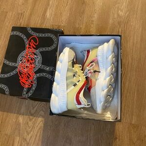 Versace Men Sneakers - Yellow and Red